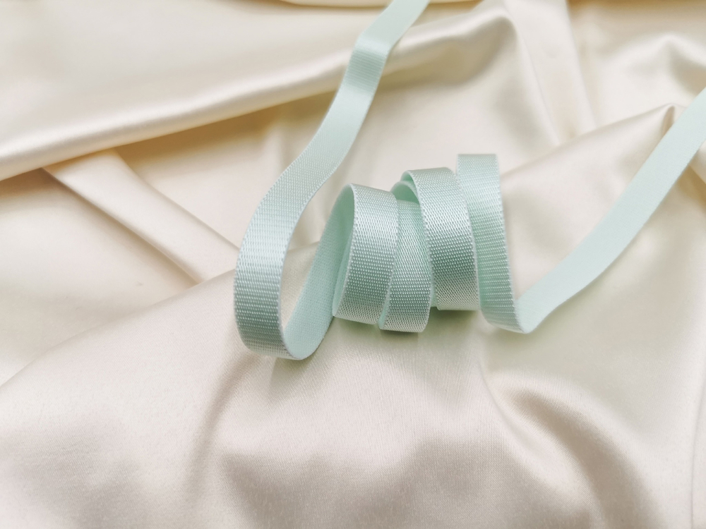 Бретелечная резинка без фестонов, 10мм, мята, (Арт: BR640/10-031), м