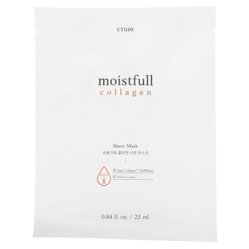 ETUDE, Moistfull Collagen, Beauty Sheet Mask, 1 Sheet, 0.84 fl oz (25 ml)