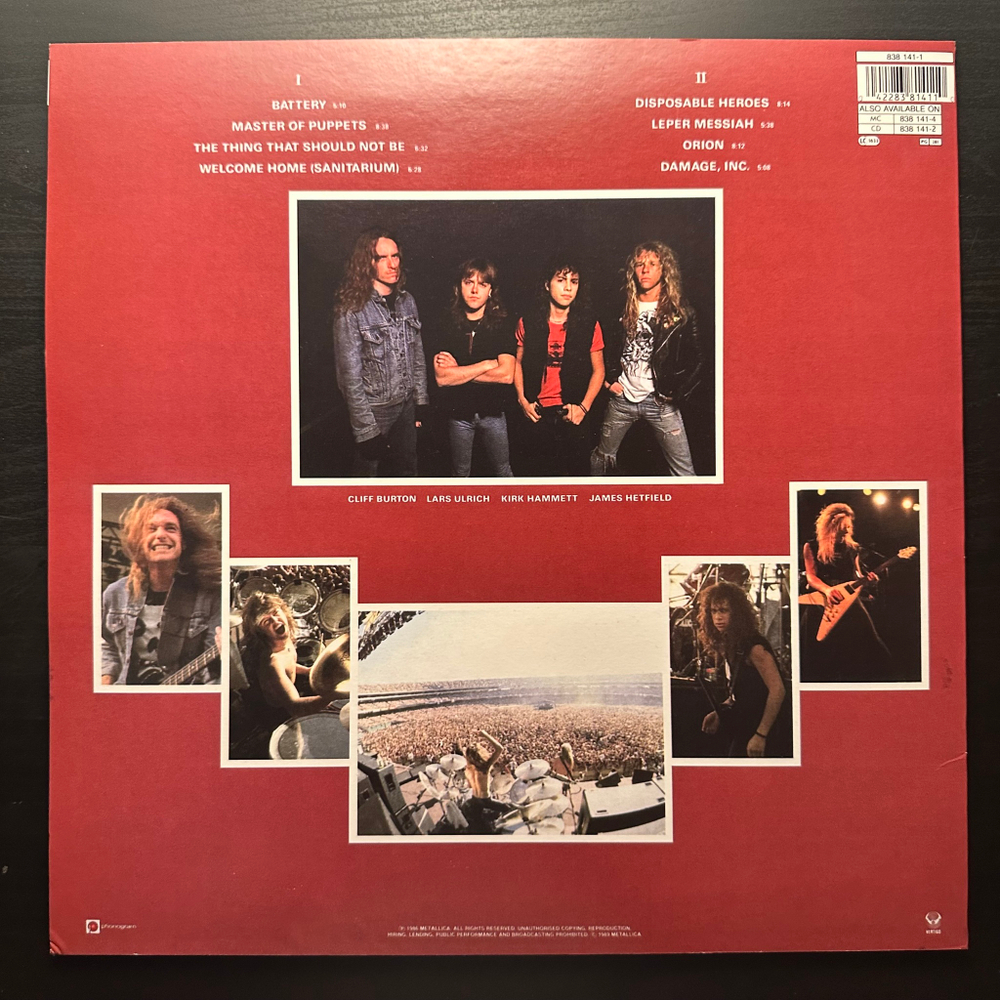 Metallica- Master Of Puppets (Europe)
