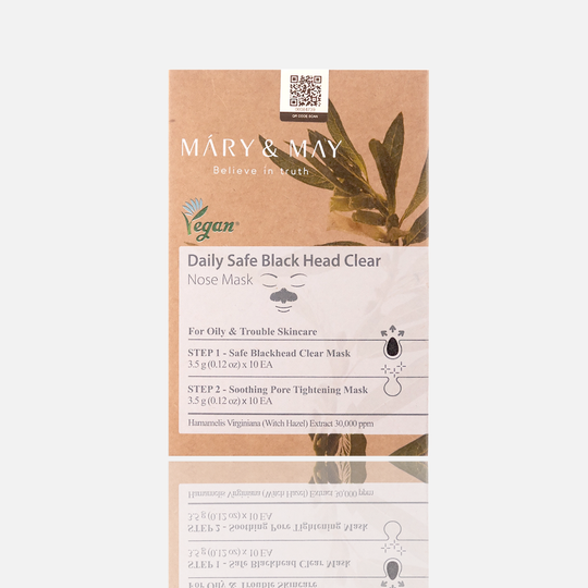 Маска для носа от черных точек Mary&May Daily Safe Black Head Clear Nose Mask