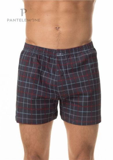 Трусы мужские семейные Pantelemone PMB-422, клетка темно-серая