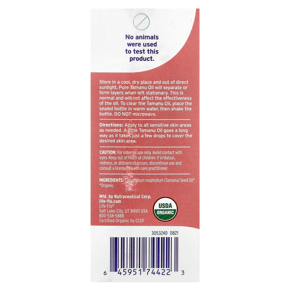 Life-flo, органическое чистое масло таману, 30 мл (1 жидк. унция)