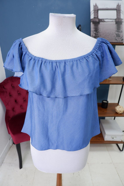 Блузка c воланом 48 размер