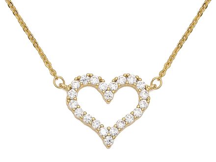 Подвеска Сердце 13мм, на стальной цепочке