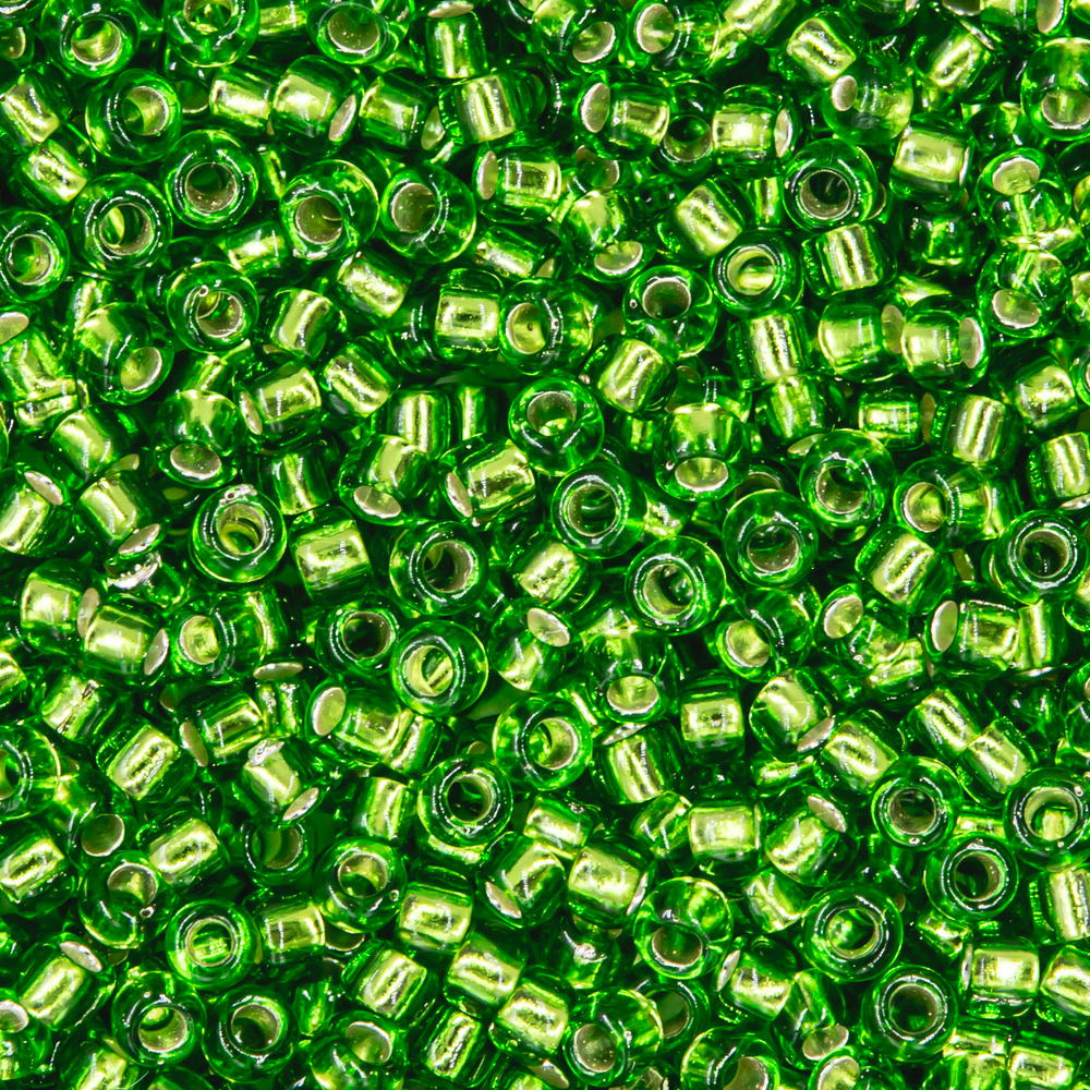 Японский бисер TOHO Round 15/0 (№27), с внутренним серебрением, прозрачный