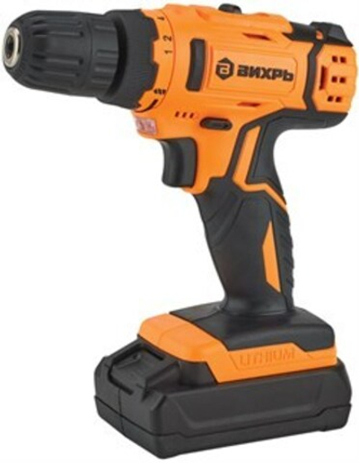 Дрель-шуруповерт аккумуляторная ДА-24Л-2К (2,0 А/ч) Вихрь