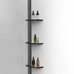Душевая перегородка Vincea Walk-In VSW-1HWS700CLGM 70 профиль вороненая сталь/стекло прозрачное