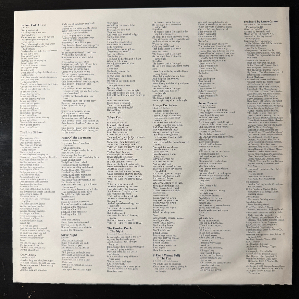 Bon Jovi - 7800° Fahrenheit (Голландия 1985г.)