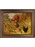 Картина интерьерная на холсте в раме 25*31 см