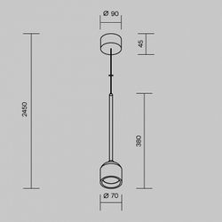 Подвесной светильник Maytoni Apex O491PL-L6W3K