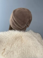 шапка зимняя пушистая из эко меха
