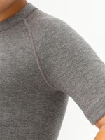 Футболка детская термо унисекс серый меланж