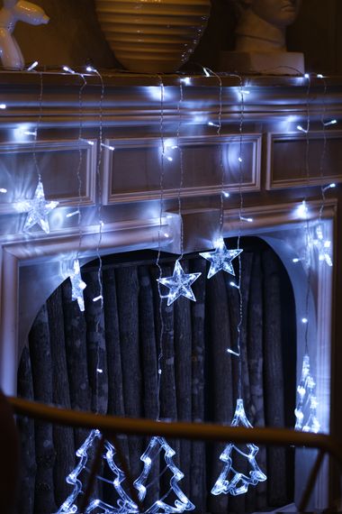 Гирлянда Бахрома &quot;Звезды и Елочки&quot; 2,5*1м 38257