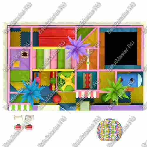 Детский игровой лабиринт «Вертолет в Батутово»