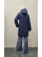 Пальто с капюшоном демисезонное