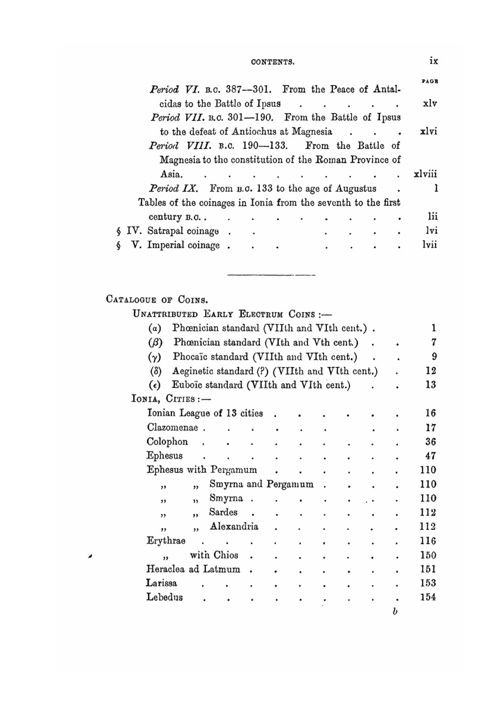 Catalogue of the Greek Coins of Ionia | British Museum. Dept. of Coins and Medals; Barclay Vincent Head