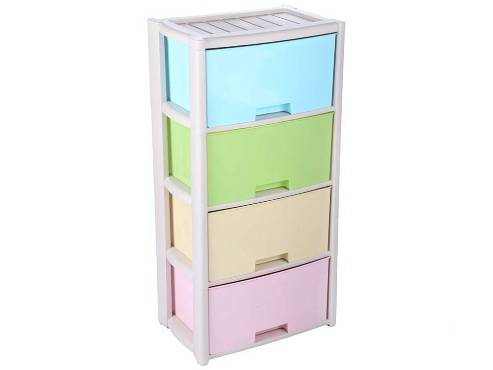Комод 4-х секционный "Колорит" (цветной)