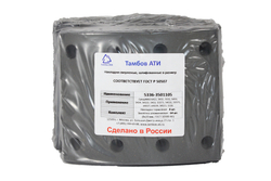 Рем. комплект тормозных накладок а/м МАЗ-5336, суперМАЗ, КрАЗ 6510 (Сверлён./расточенные/с заклёпками/ширина 160мм./ к-т 8 шт.) Тамбов АТИ