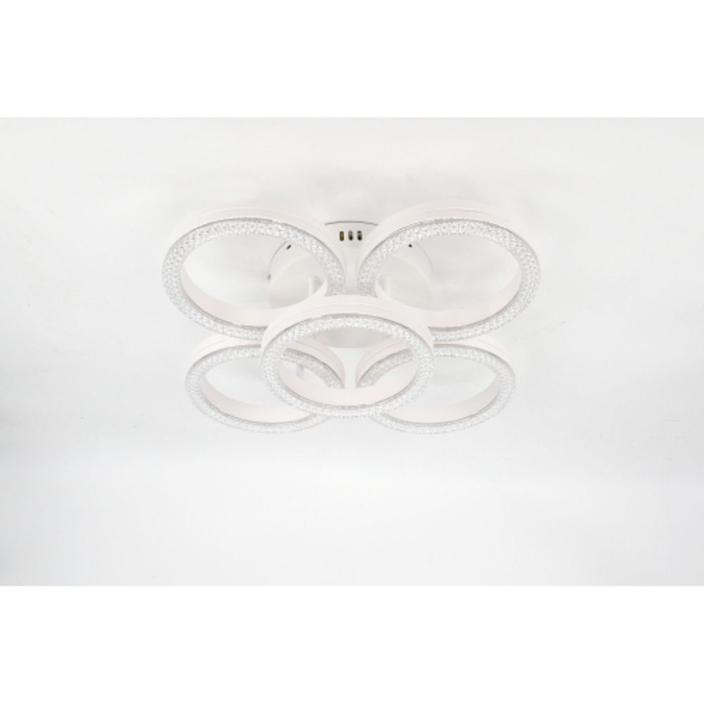 Светильник потолочный светодиодный Rivoli Juniper 6187-701 LED 75Вт 3000-6000К белый с пультом | Rivoli