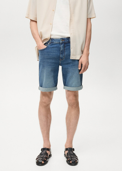 Бермуды из денима slim fit