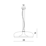 Подвесной светильник Divinare SONATA 5740/17 SP-12