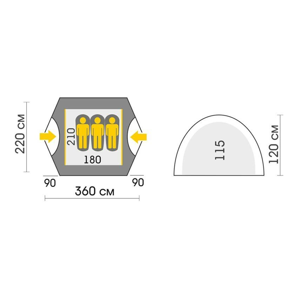 ПАЛАТКА TALBERG BOYARD 3 PRO