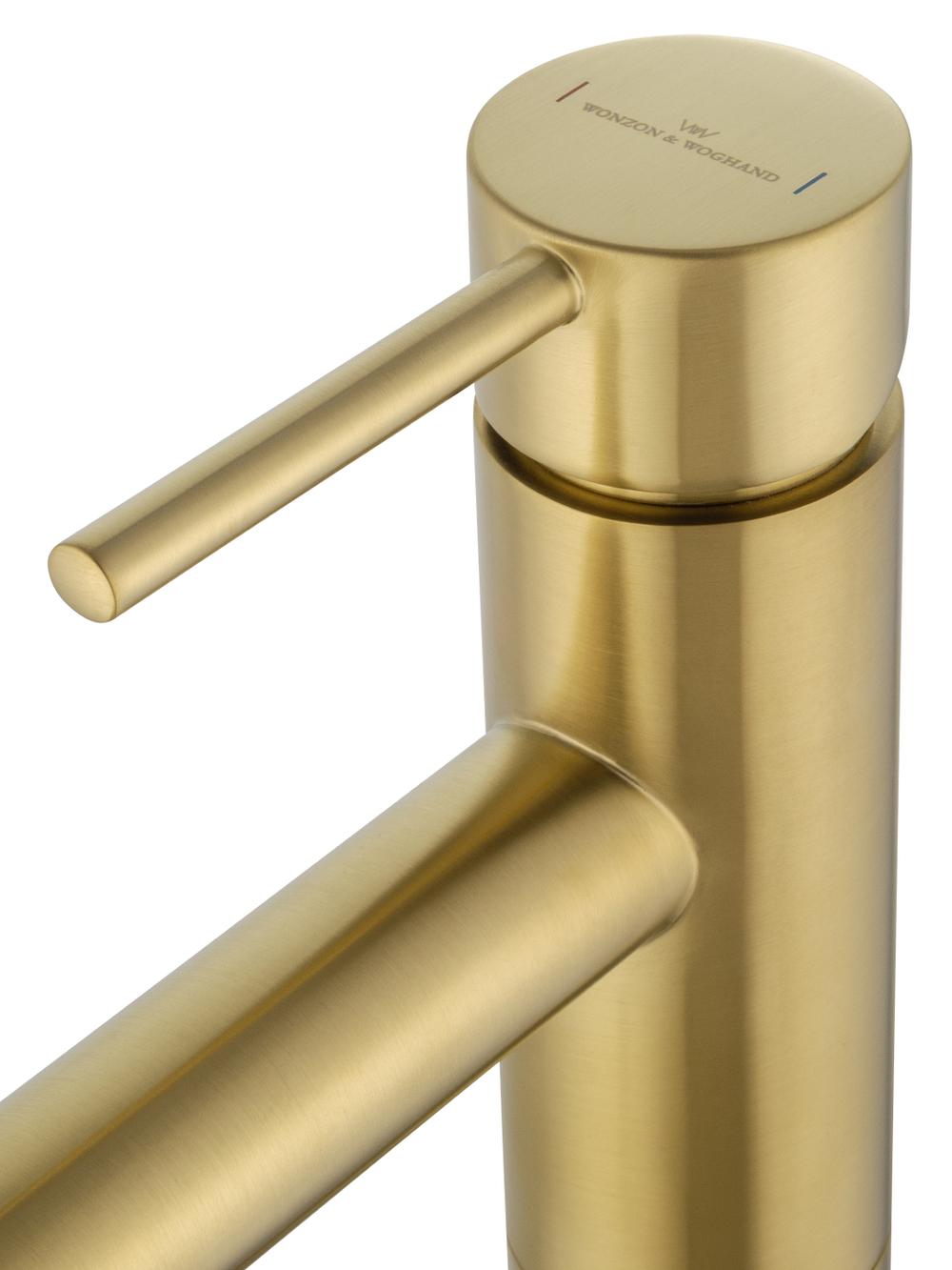 Смеситель для раковины напольного монтажа WONZON & WOGHAND STICK, Брашированное золото (WW-88649905-BG)