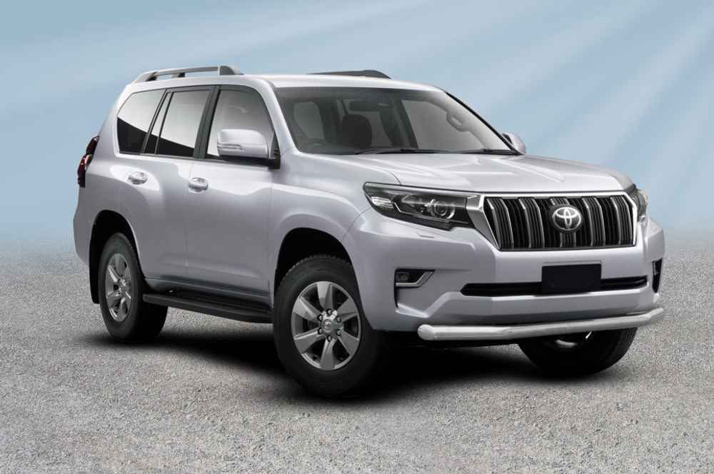 Защита переднего бампера (нержавейка) Toyota Land Cruiser Prado J150 (2017-2020) d76