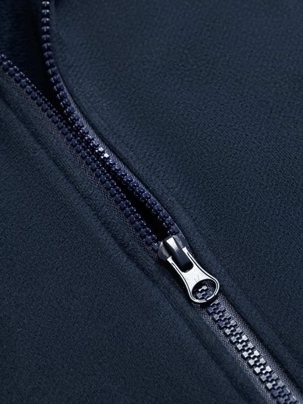 Худи Logo на молнии темно-синий - фото 5