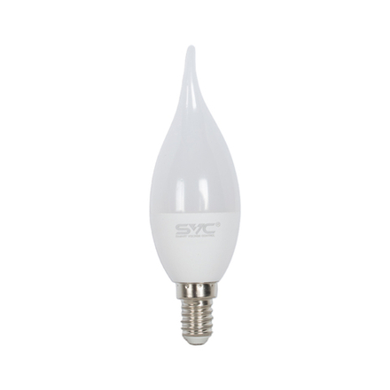 Лампа светодиодная SVC LED CB35-7W-E14-6500K Свеча на ветру Холодный
