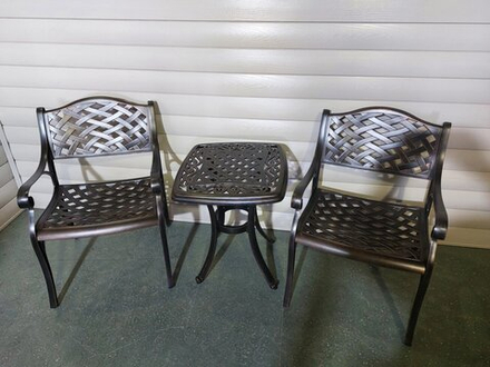 Кофейный набор мебели из алюминия Paris 52