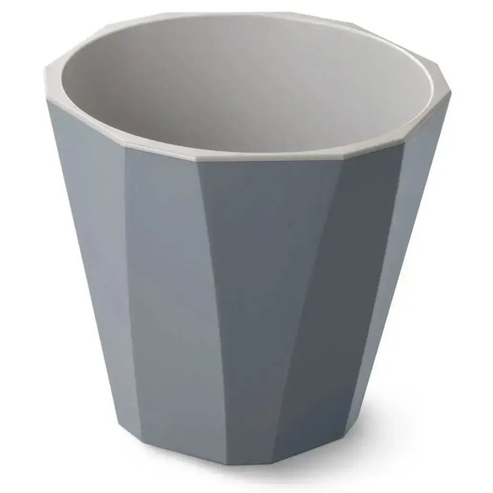 Кашпо со вставкой Палермо 1,8л темно-серое С316ТСЕР
