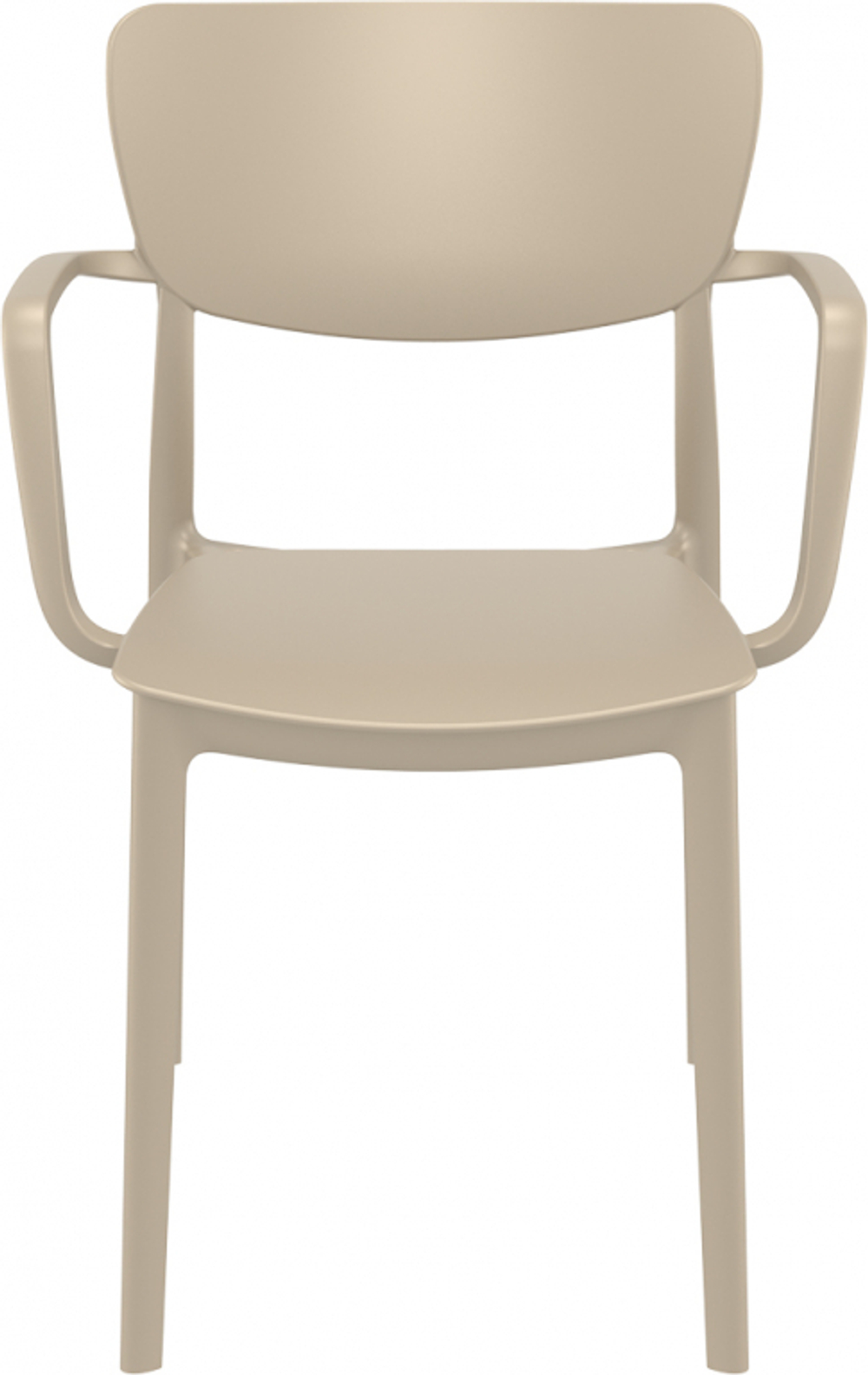 Кресло пластиковое Siesta Contract Lisa, бежевый