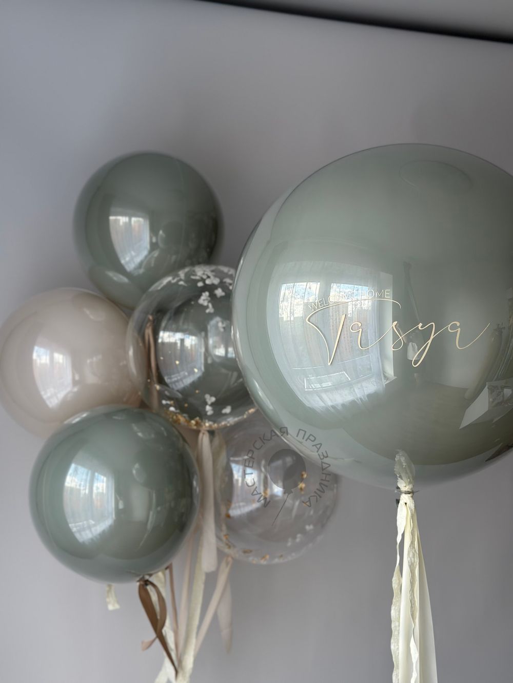 Воздушные шары на выписку №8790  Изображение5