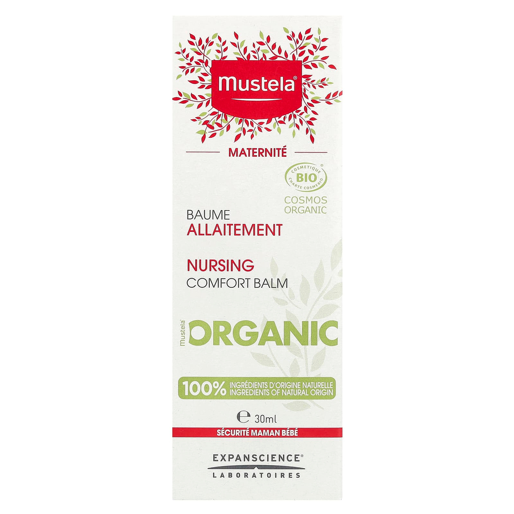 Mustela, Органический бальзам для кормления, 30 мл