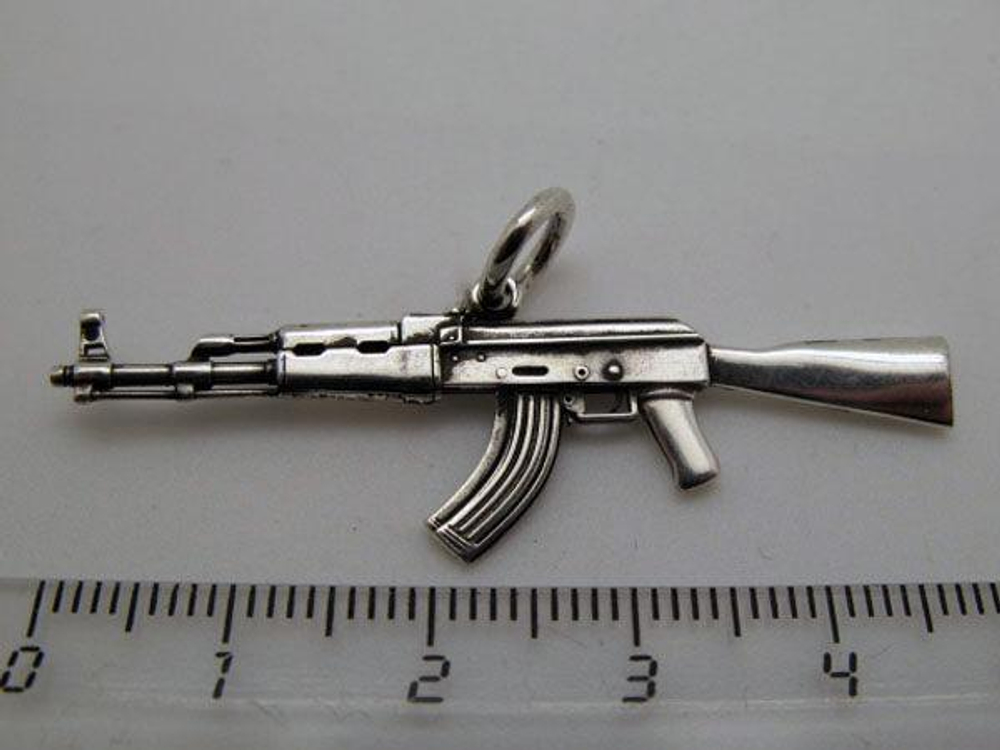 Подвеска из серебра "AK47" AZP-53-50