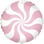 Шар Фольгированный Конфета розовая пастель (Розовый)