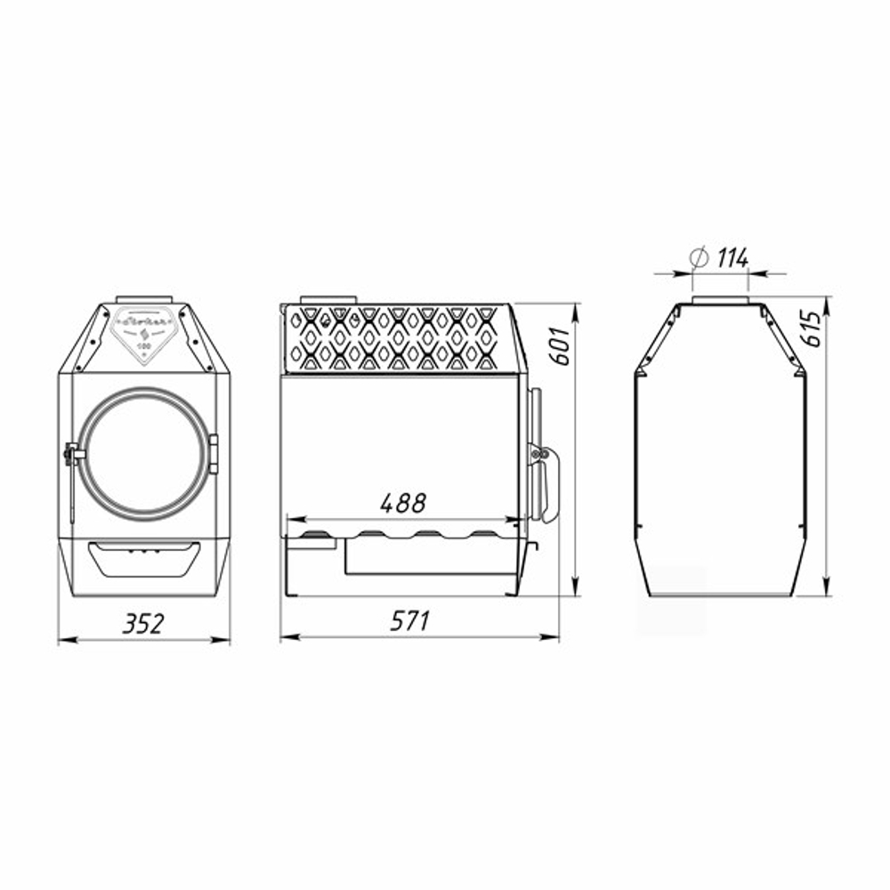 Печь длительного горения Stoker TERMO 100-C