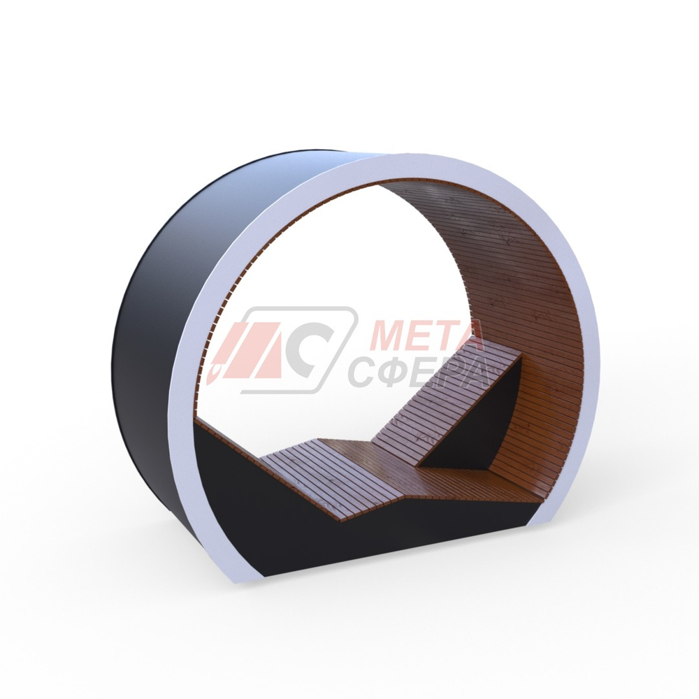 Беседка-лежак Кольцо с подсветкой