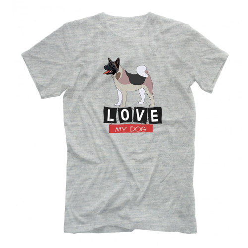 Футболка "Люблю свою Акиту"