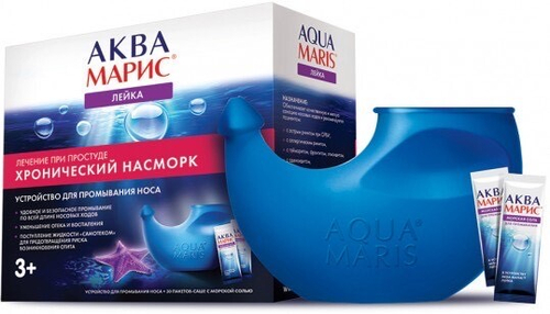 Аква Марис лейка + морская соль (30 пак.-саше)