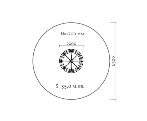 Карусель с резиновым полом 04417