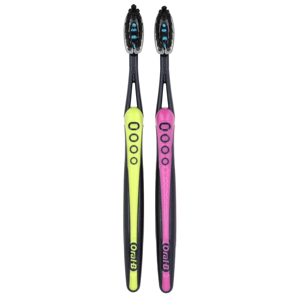 Oral-B, Pro-Flex, зубная щетка с древесным углем, мягкая, 2 шт.