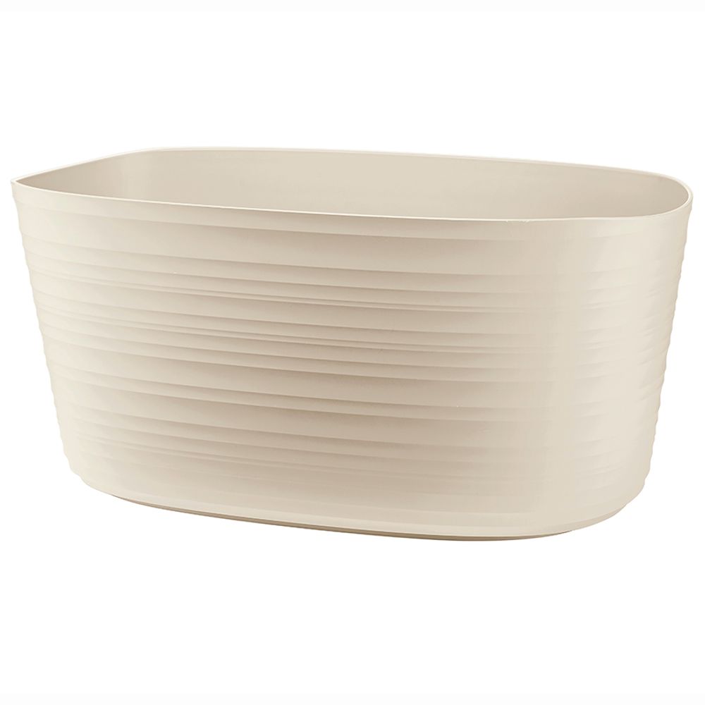 Кашпо для комнатных растений большое Tierra, бежевое