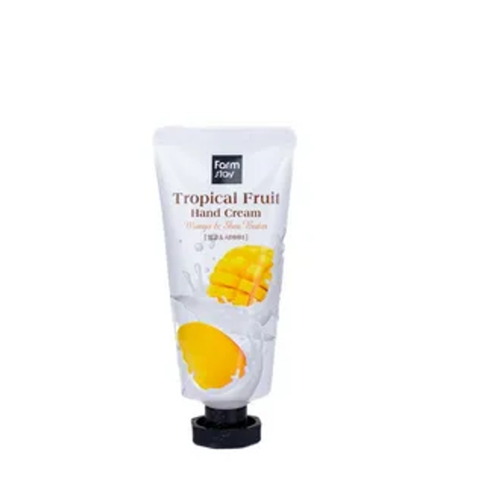 Farm Stay Крем для рук с экстрактом манго и маслом ши Tropical Fruit Hand Cream Mango & Shea Butter