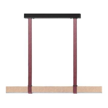 6630/36L HIGHTECH ODL24 000 металл/эко-кожа/ткань/акрил черный/бордовый/бежевый Подвесной светильник IP20 LED 36W 3000K 220V VINCENT