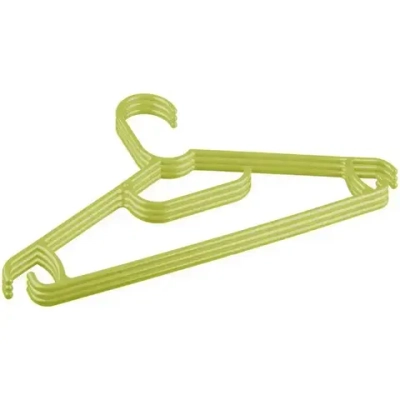 КОМПЛЕКТ ВЕШАЛОК ДЛЯ ДЕТСКОЙ ОДЕЖДЫ (3 ШТ) РАЗМЕР 31,5 СМ (Салатовый)