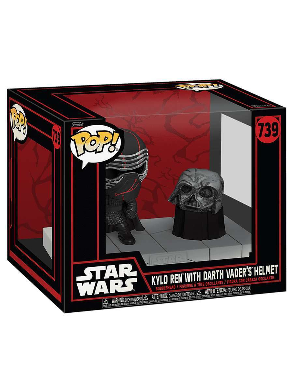Фигурка Funko POP! Deluxe Bobble Star Wars Darkside Kylo Ren with Darth Vader's Helmet (739) 80772