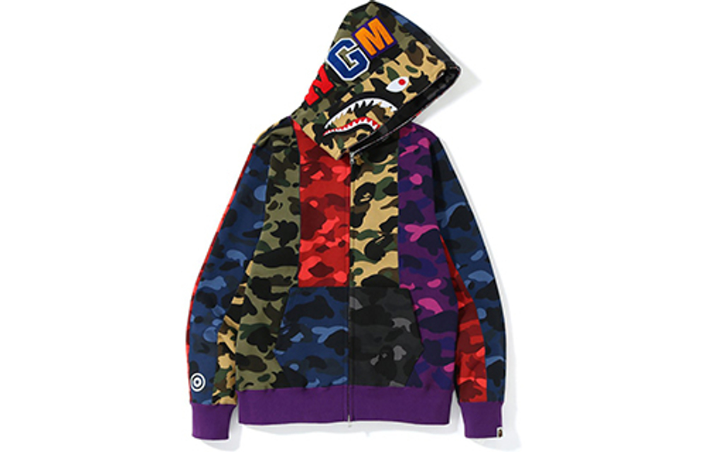 Mix camo bape hoodie 2025