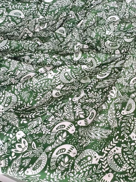 ЭТНО ПТИЧКИ, ЗЕЛЕНЫЙ - 100% хлопок 4